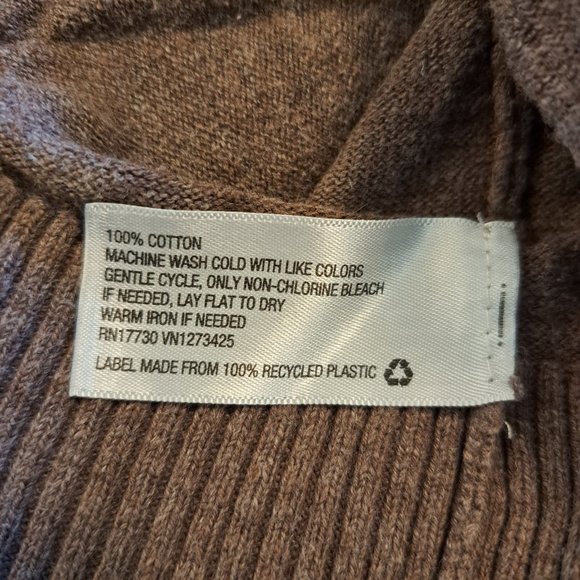 Mossimo Brown Shawl Collar Button Down Sweater Plus Size XXL - Picture 7 of 7